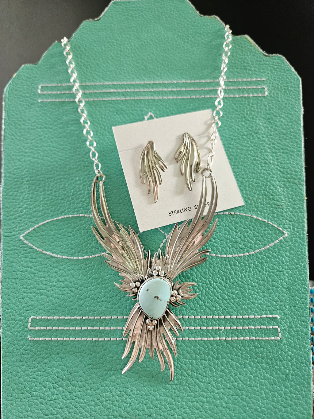 Golden Hills Turquoise Statement Necklace Set