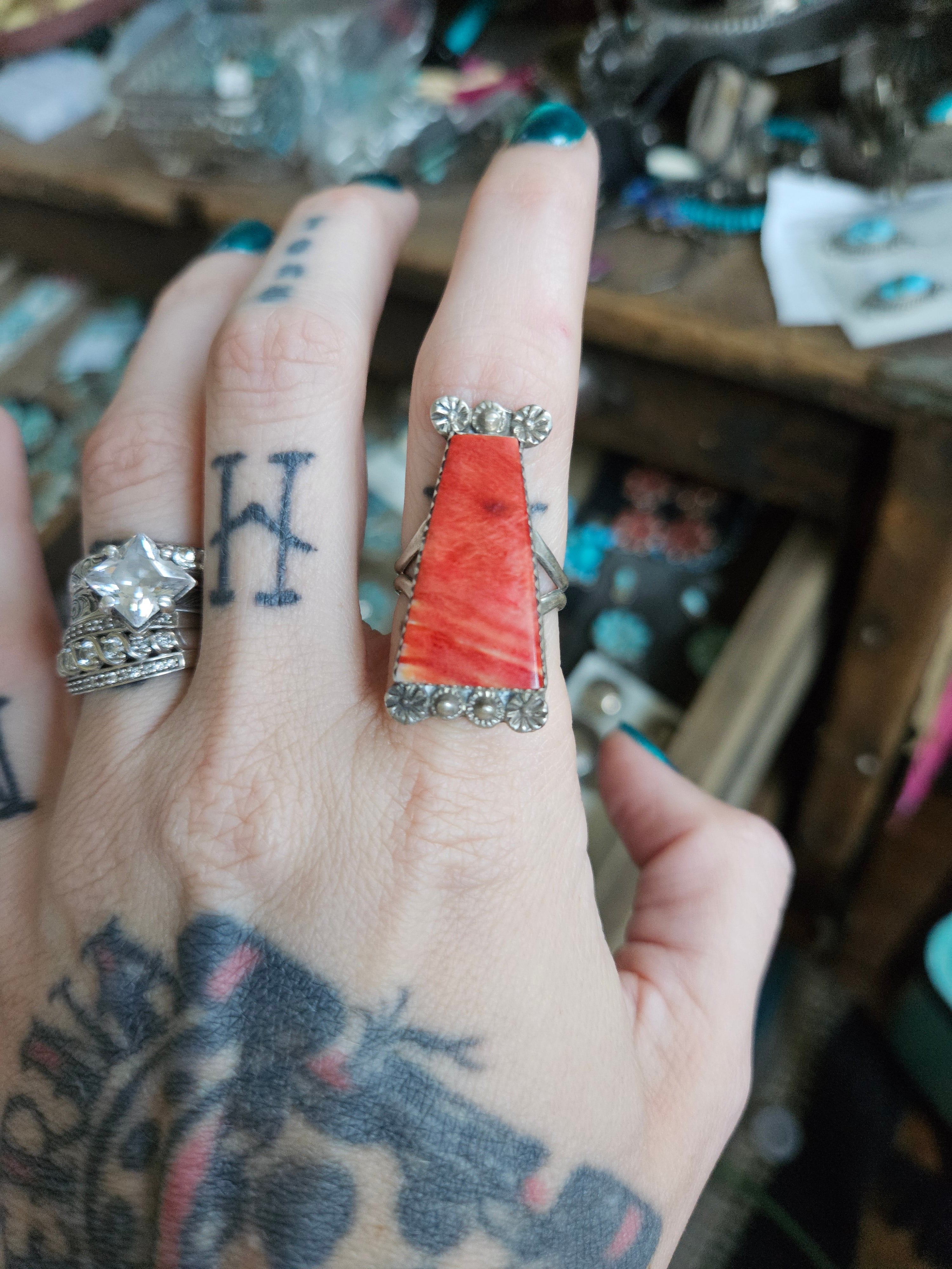 Red Spiny Oyster Ring