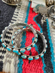 Turquoise Hoop Earrings