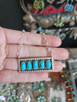Turquoise Bar Necklace