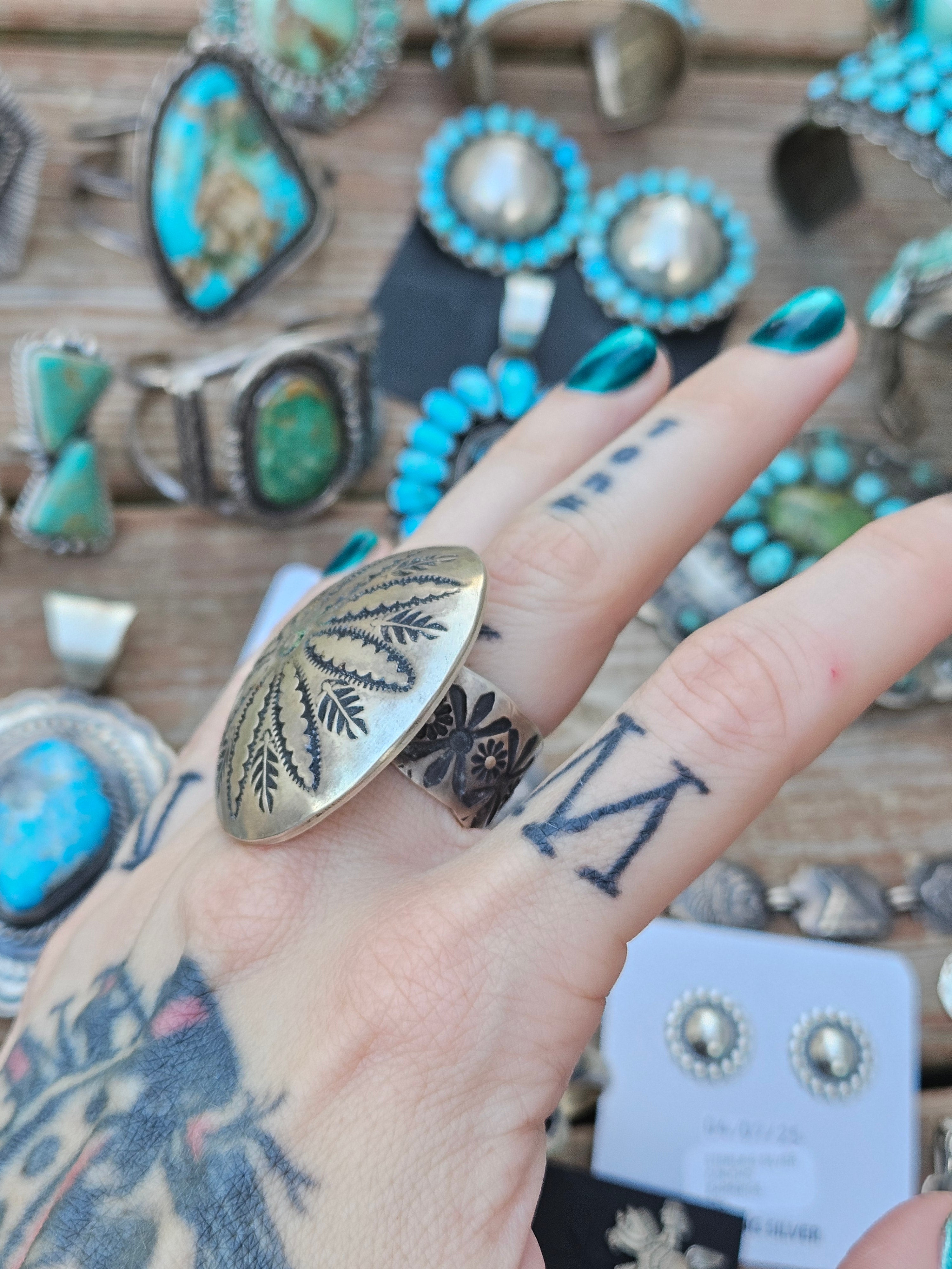 Vintage Style Domed Button Ring