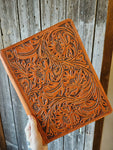 Tooled Leather Note Pad Cover