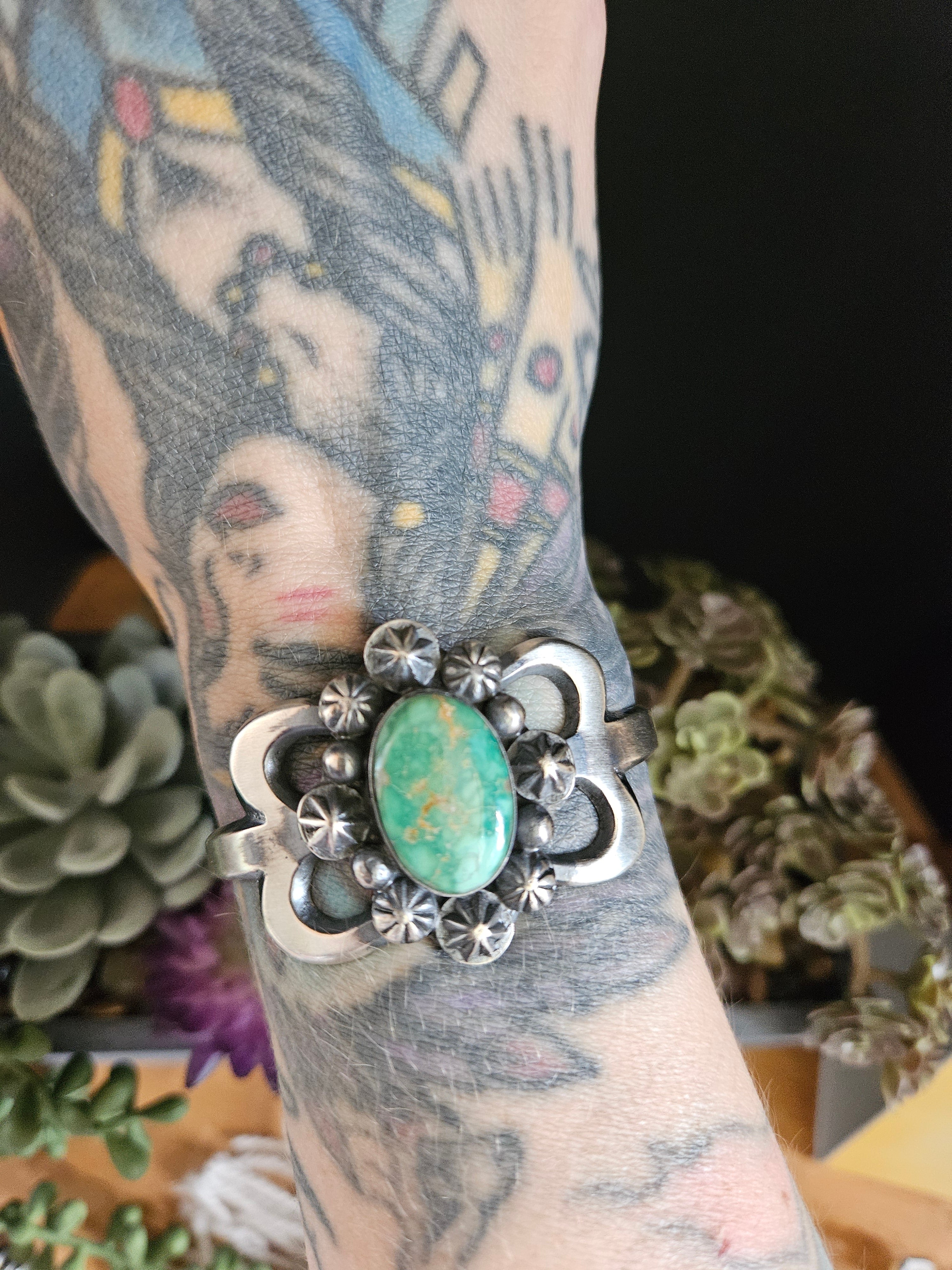 Chimney Butte Sonoran Gold Turquoise Cuff