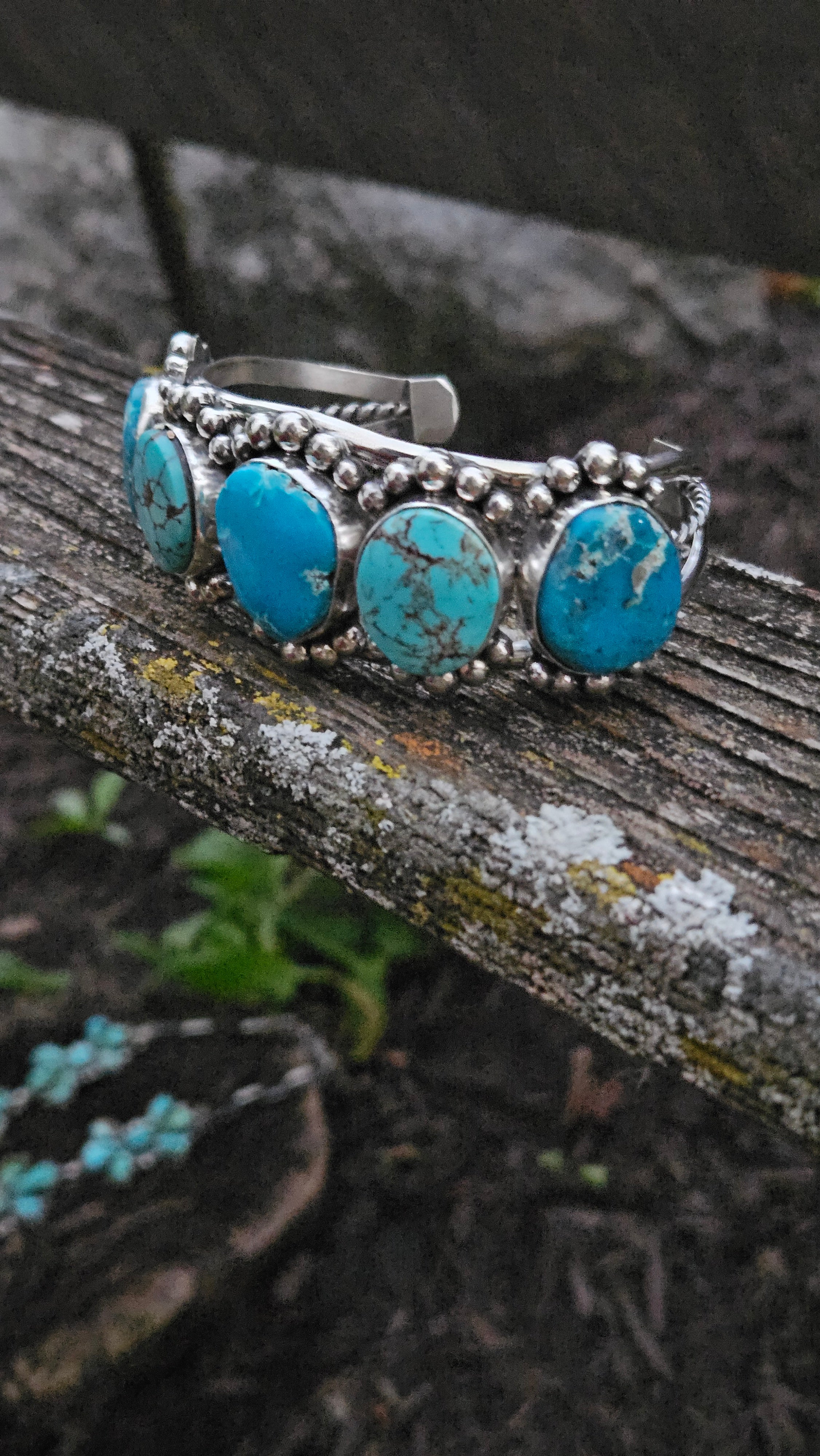 Chunky Turquoise Statement Cuff