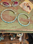 Federico Big Turquoise Hoops