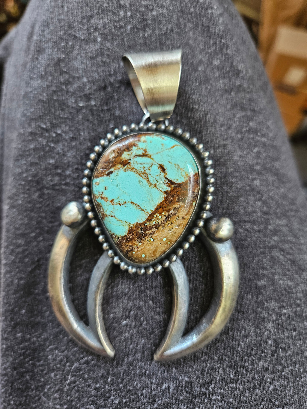 Number 8 Turquoise Naja Chimney Butte