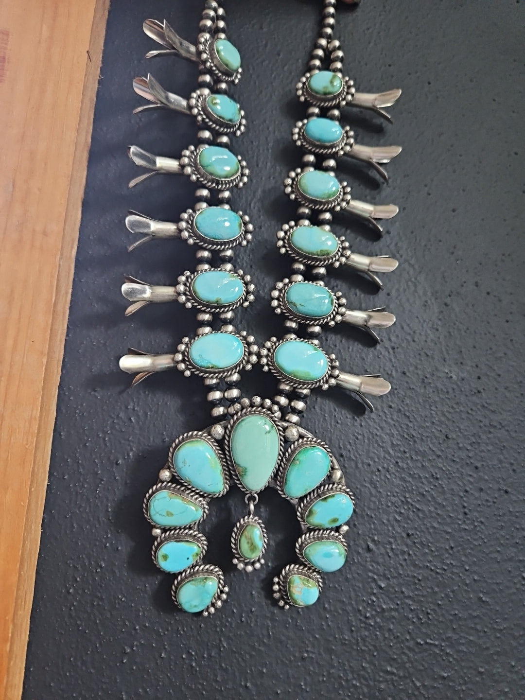Sonoran Gold Squash Blossom Necklace SALE