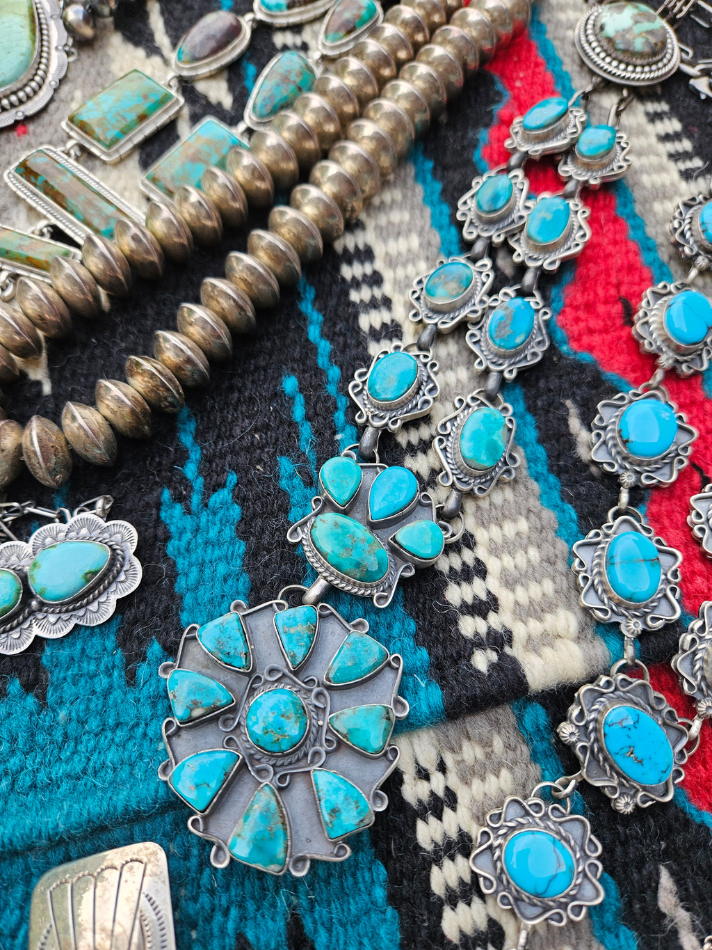 Turquoise Cluster Lariat Necklace SALE