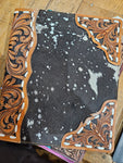 Cowhide Acid Wash Note Pad Cover