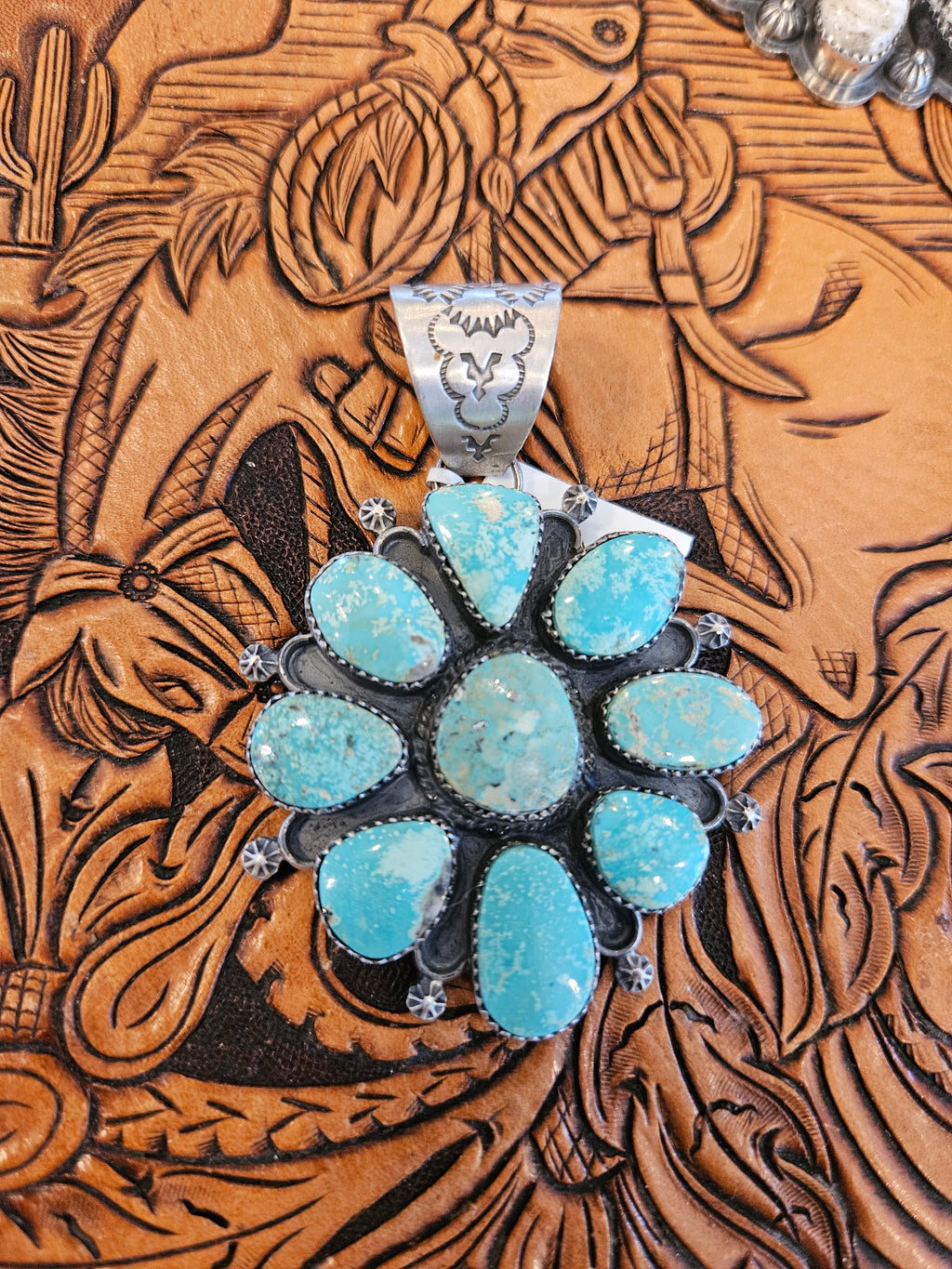 Turquoise Cluster Pendant