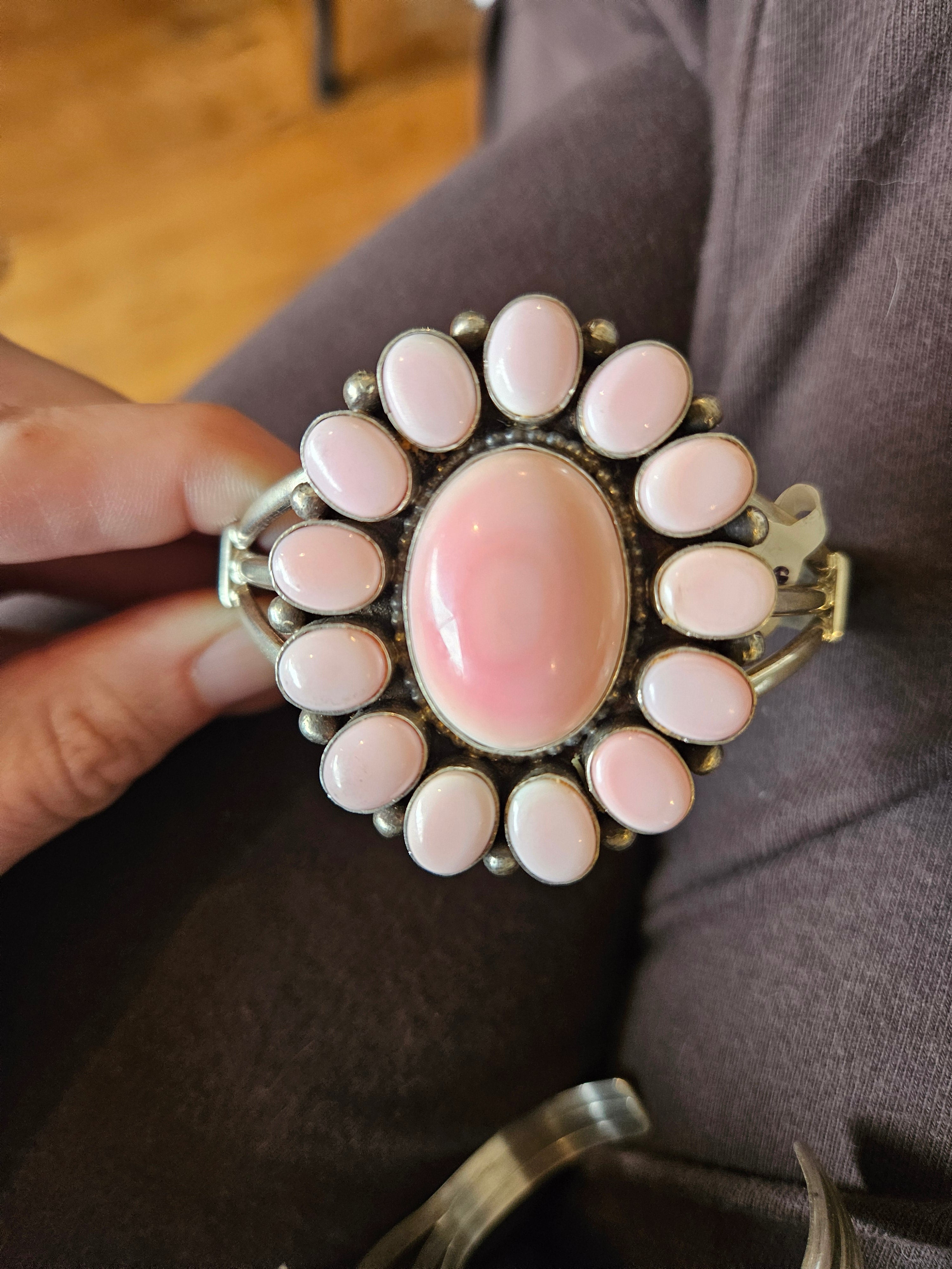 Pink Cotton Candy Cluster Cuff SALE