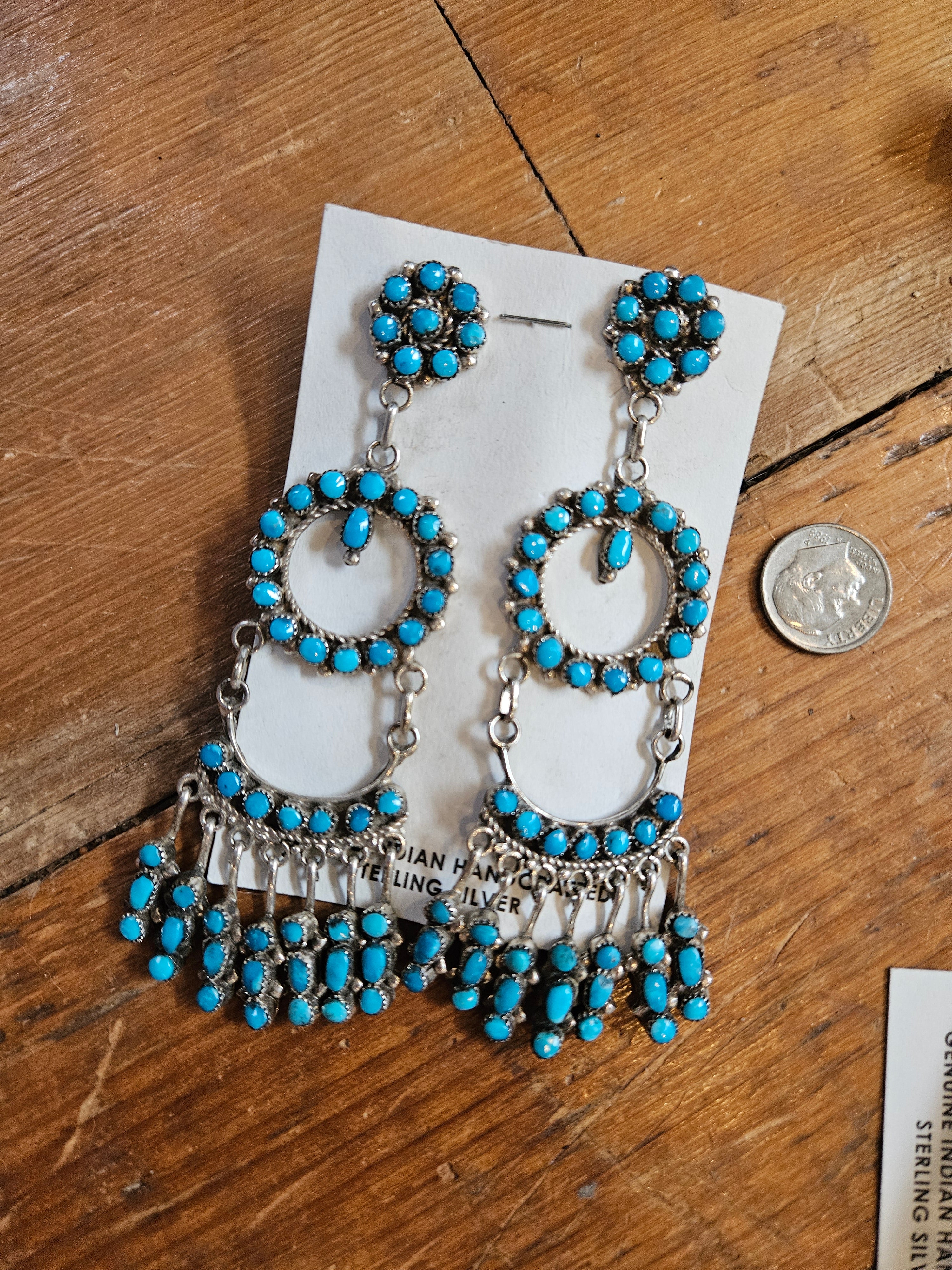 Turquoise Chandelier Earrings SALE