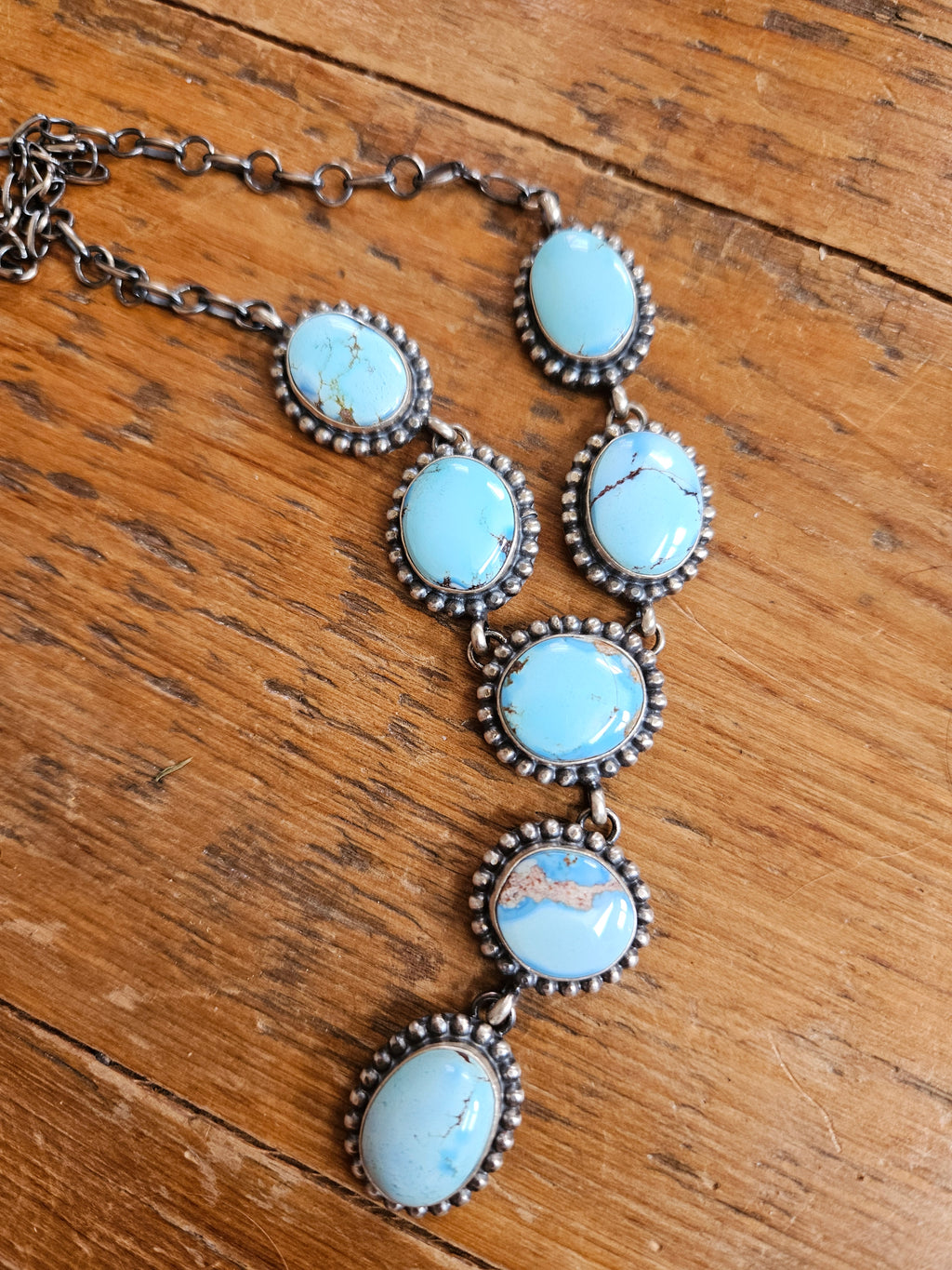 Golden Hills Turquoise Lariat Necklace SALE