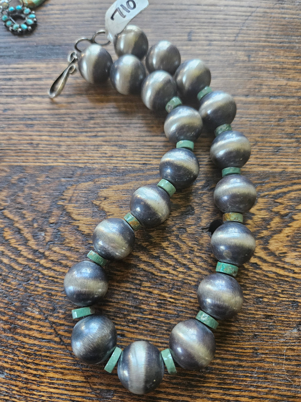 Chimney Butte Navajo Pearls and Turquoise Necklace SALE