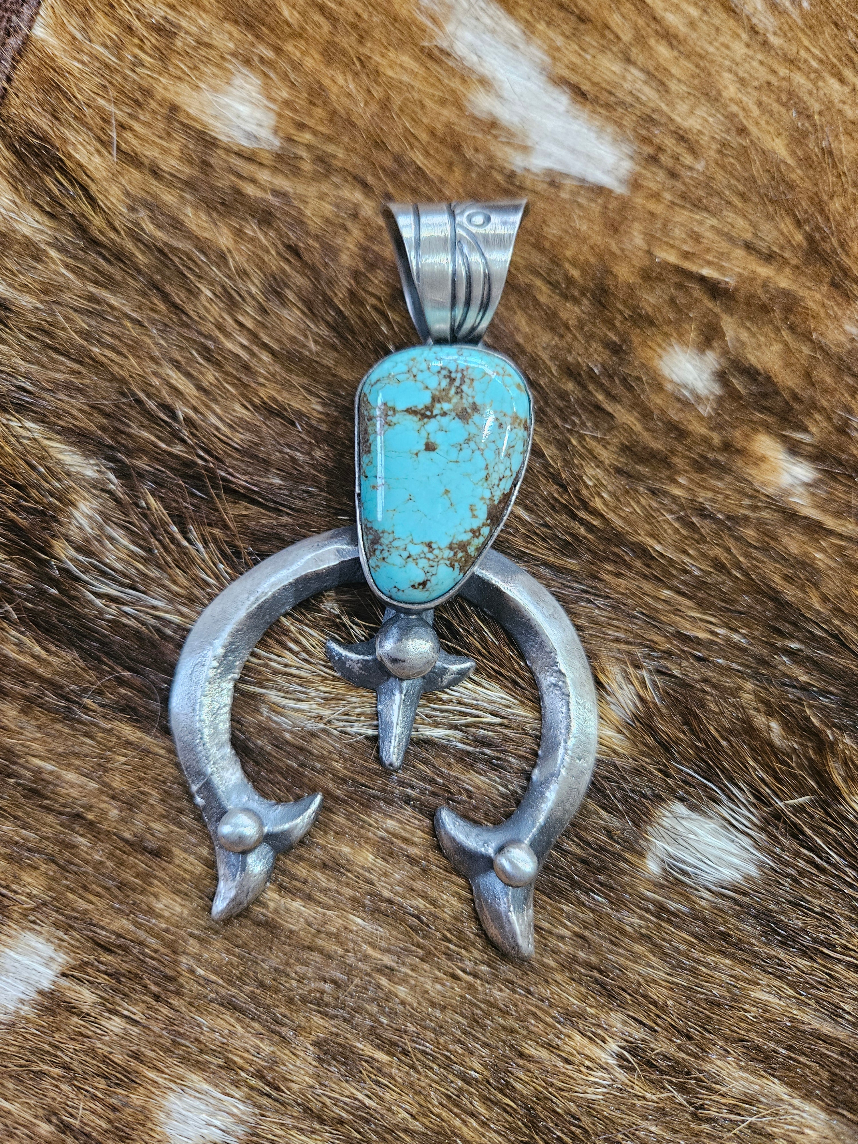 Chimney Butte Number 8 Turquoise Naja Pendant SALE