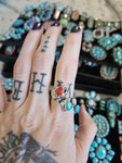 Turquoise Coral Wrap Ring