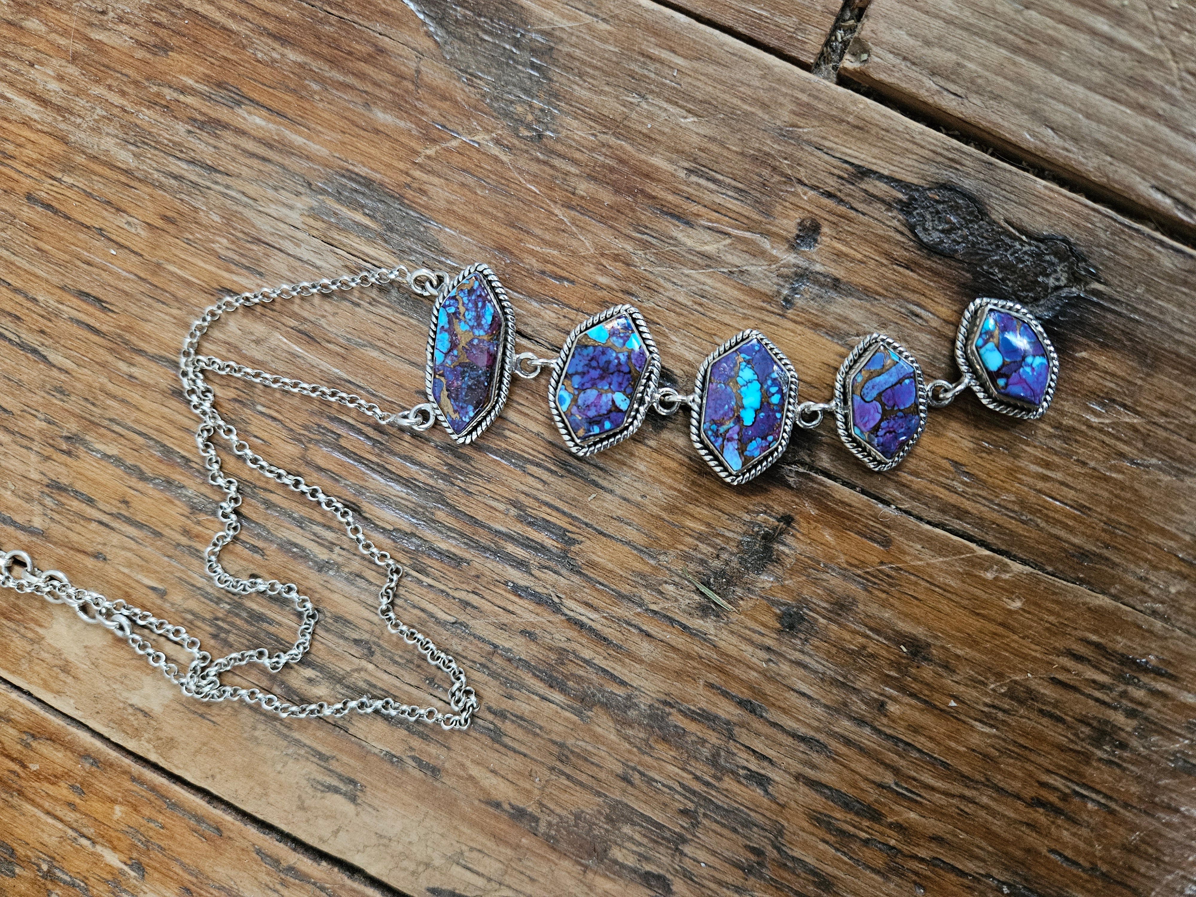 Purple Mojave Lariat Necklace
