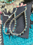 Lightweight Turquoise Tear Drop Hoops SALE