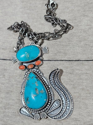 Kitty Cat Statement Necklace