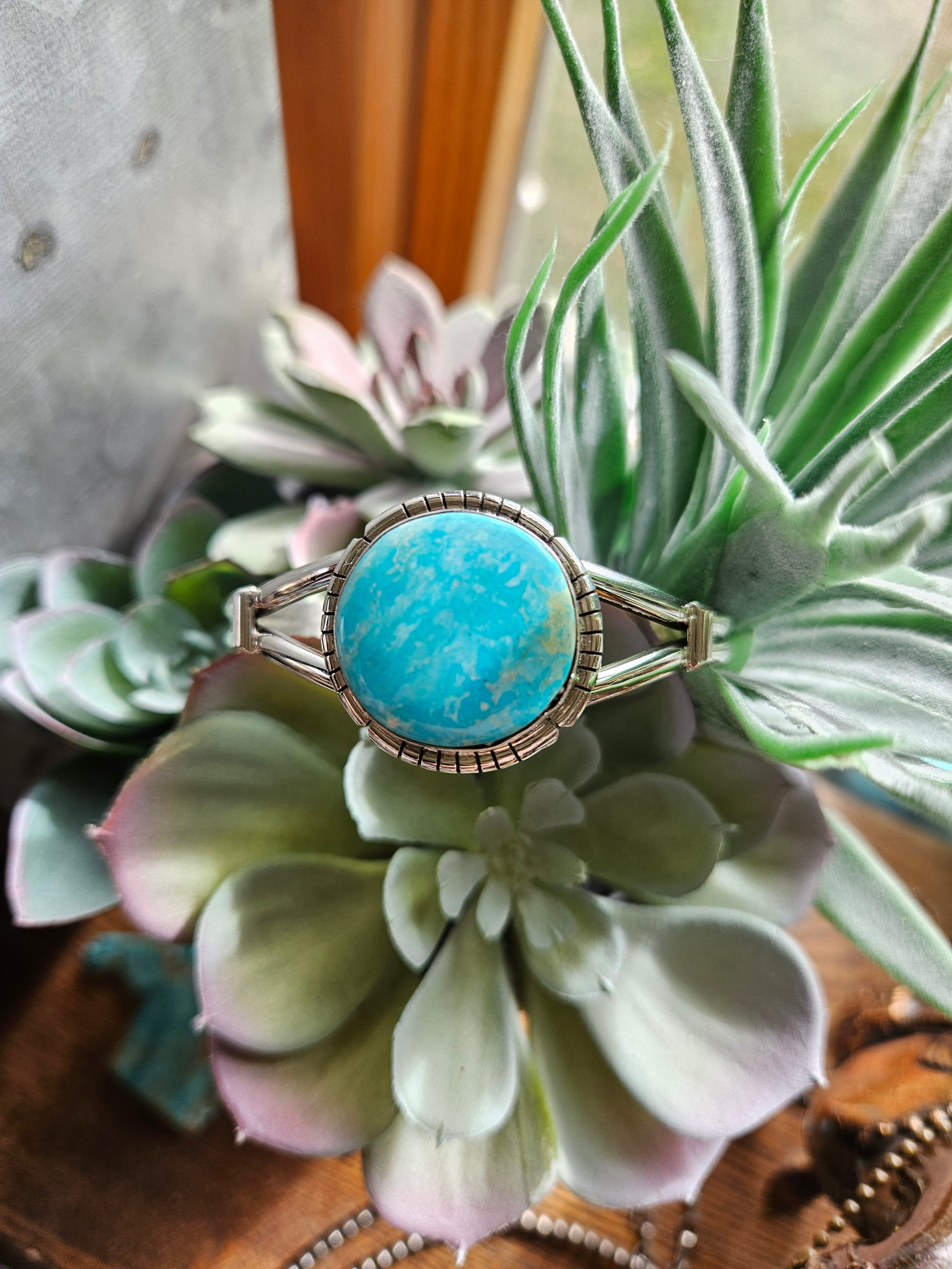Blue Sonoran Turquoise Cuff