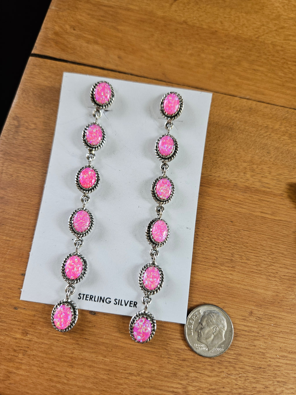 Pink Opal Chandelier Earrings SALE