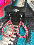 Coral Tear Drop Earrings