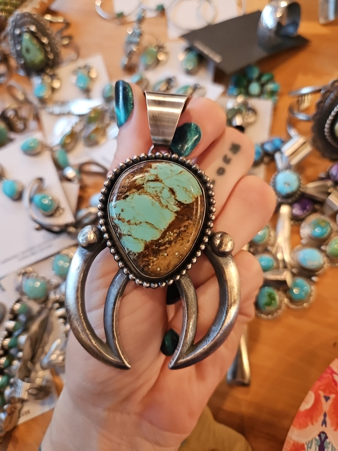 Number 8 Turquoise Naja Chimney Butte