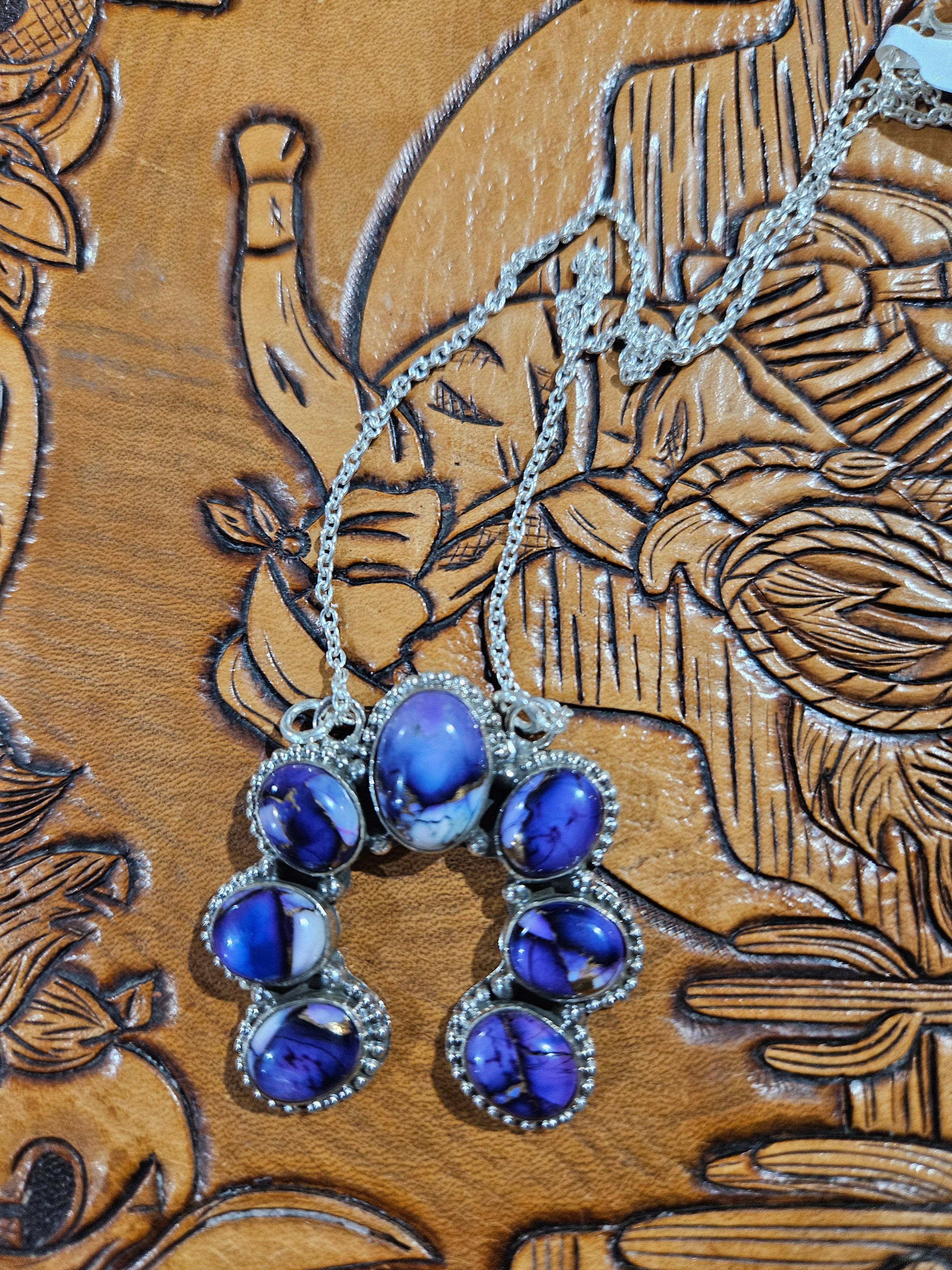 Violet Rose Purple Naja Necklace