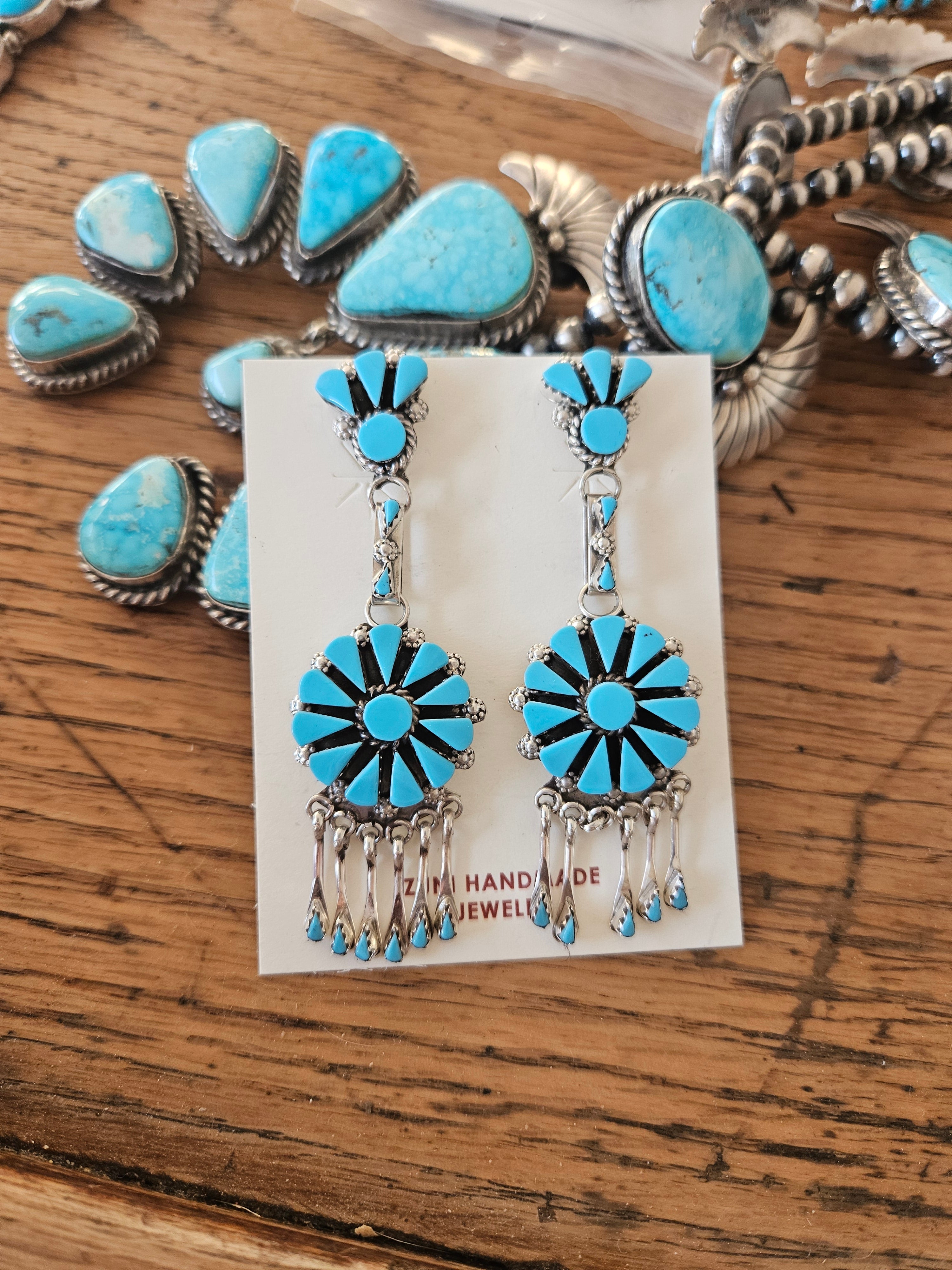 Turquoise Chandelier Earrings