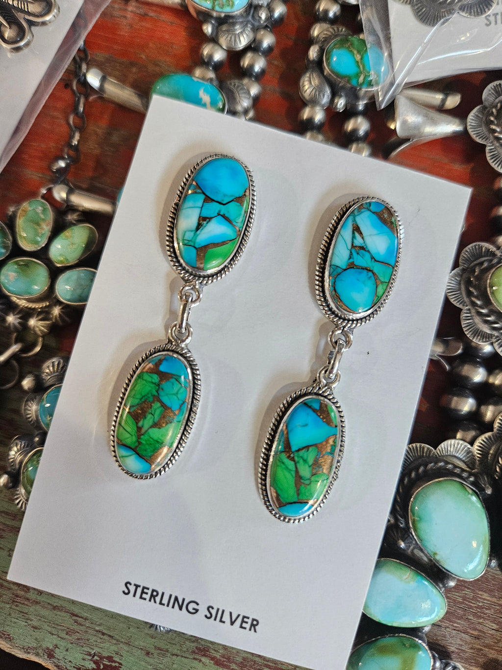 Peacock Chandelier Earrings