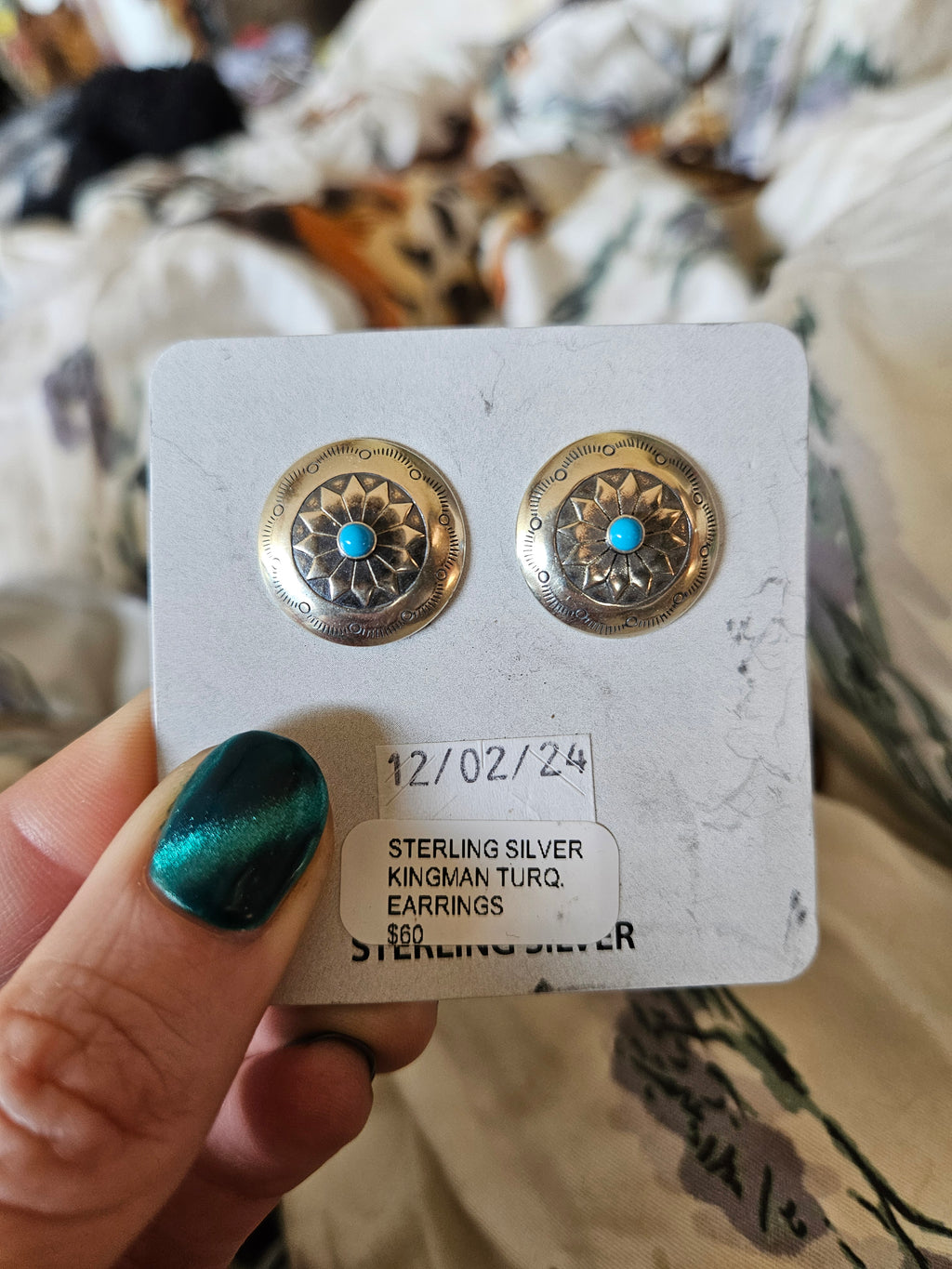 Sunflower Turquoise Studs