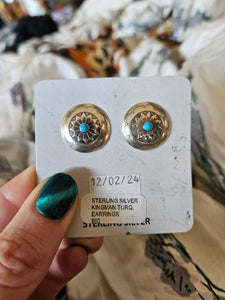 Sunflower Turquoise Studs