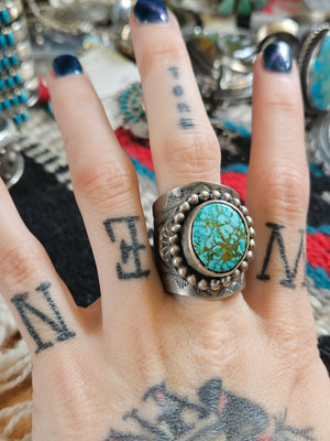 Big Spiderweb Kingman Men's Ring SALE