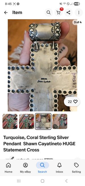 Huge Statement Cross 5.75" tall SALE