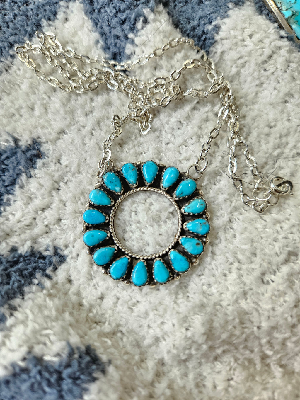 Turquoise Circle Necklace