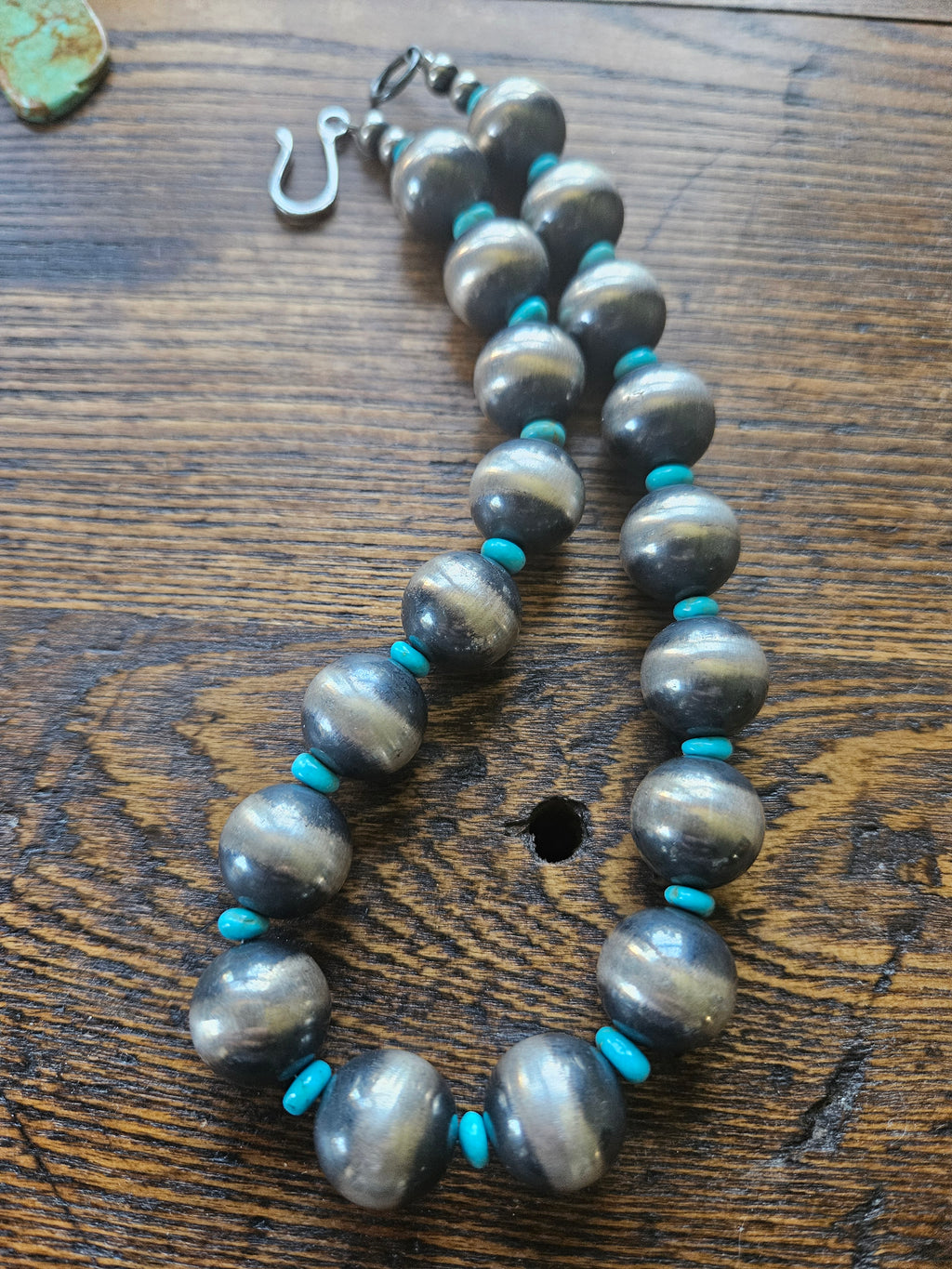 Chimney Butte Navajo Pearls and Turquoise Necklace SALE