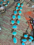 Sleeping Beauty Turquoise Lariat Necklace