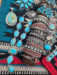 Kingman Turquoise Lariat Necklace