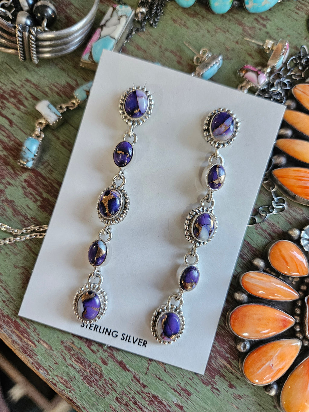 Violet Rose Chandelier Earrings SALE