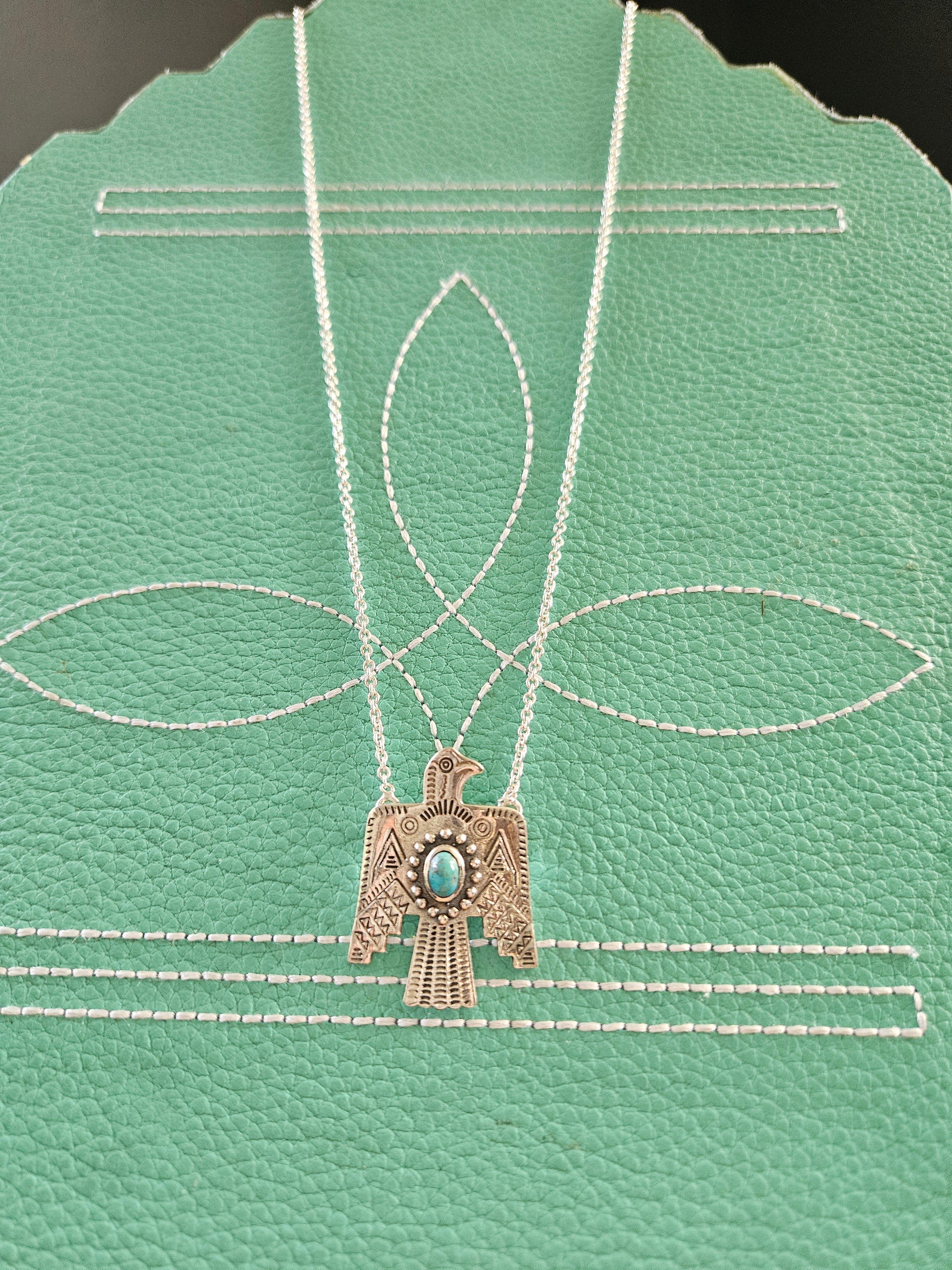 Turquoise Thunderbird Necklace SALE