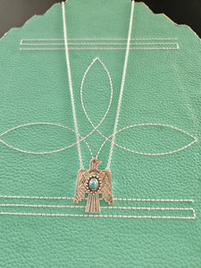 Turquoise Thunderbird Necklace SALE