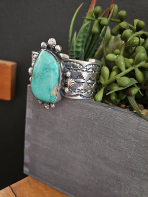 Chimney Butte Emerald Valley Turquoise Statement Cuff SALE