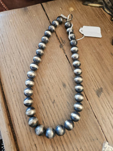 19" 14mm Chimney Butte Navajo Pearls Necklace SALE