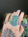 Turquoise Fan Cluster Ring SALE