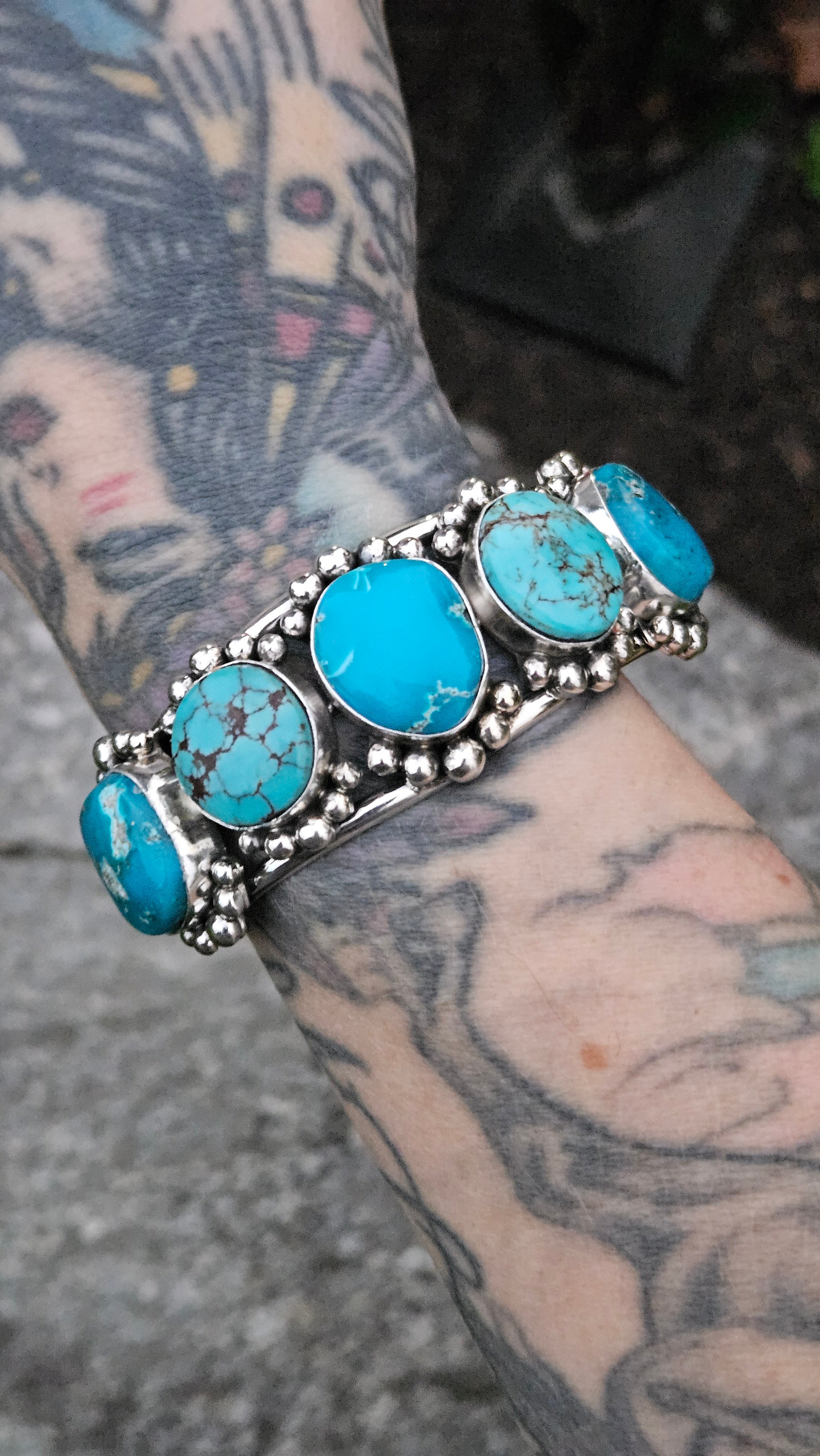 Chunky Turquoise Statement Cuff