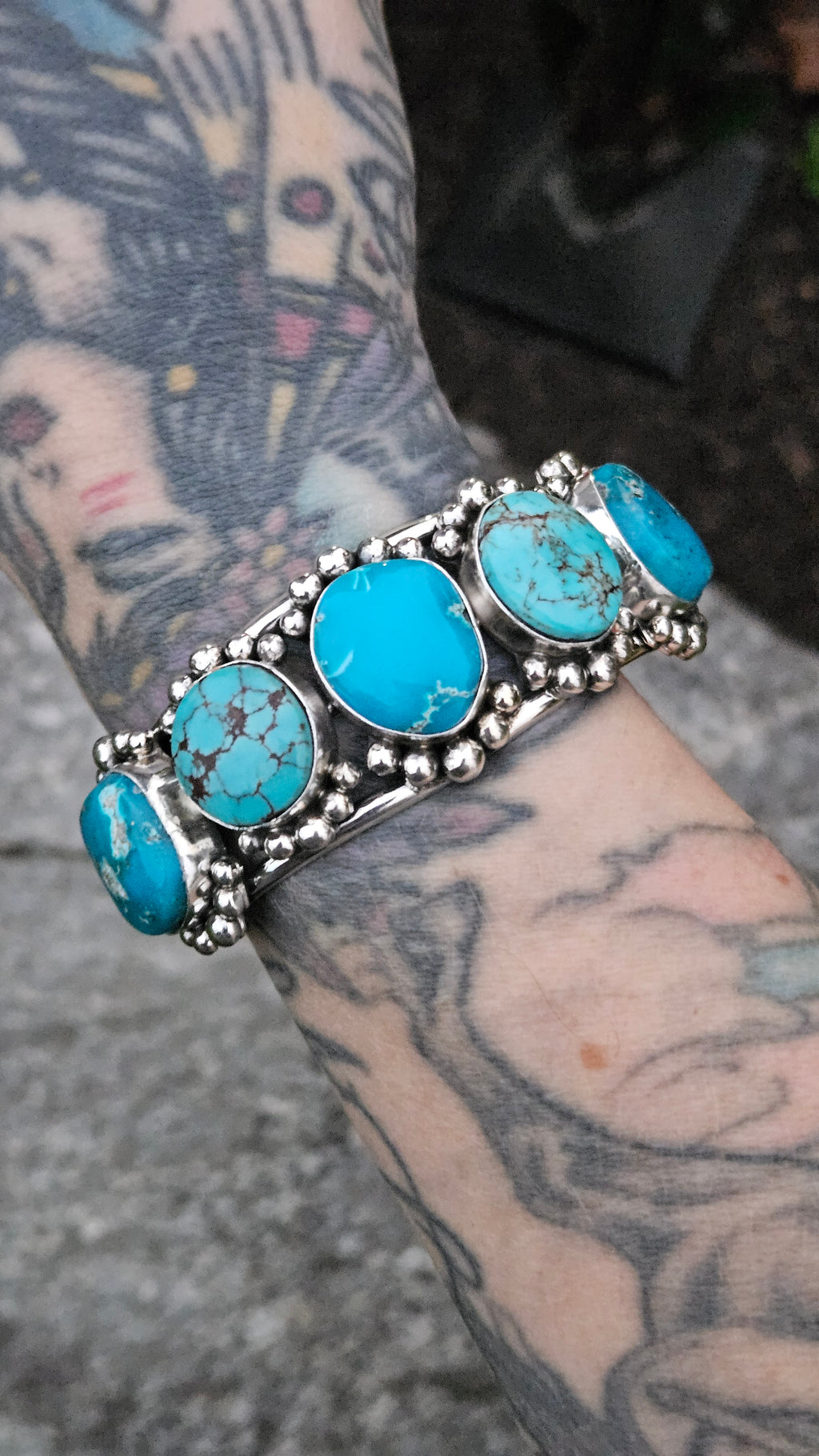 Chunky Turquoise Statement Cuff