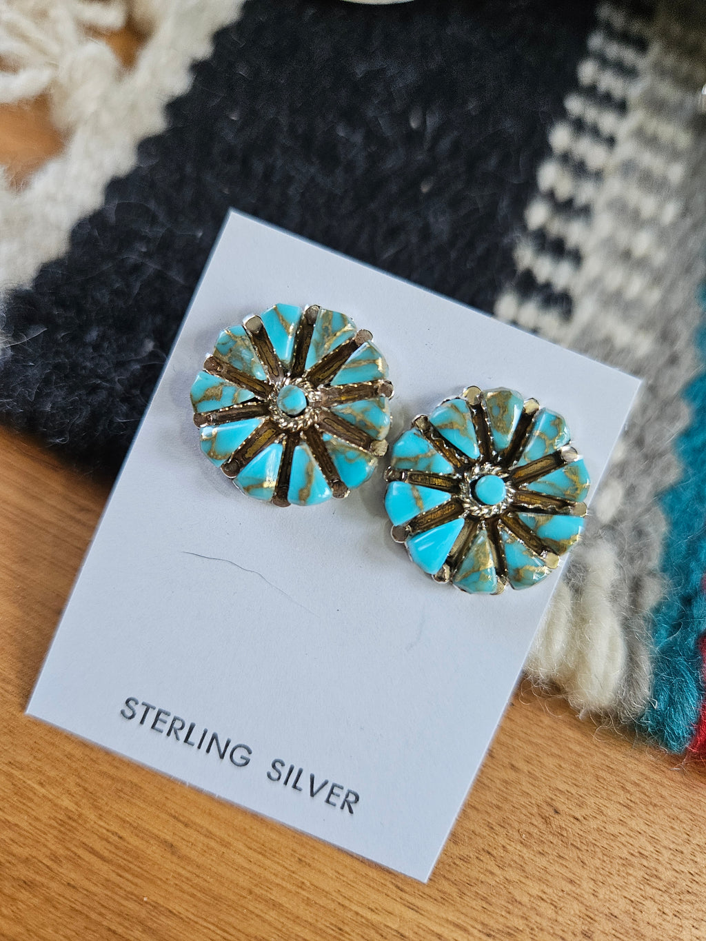 Turquoise Cluster Earrings