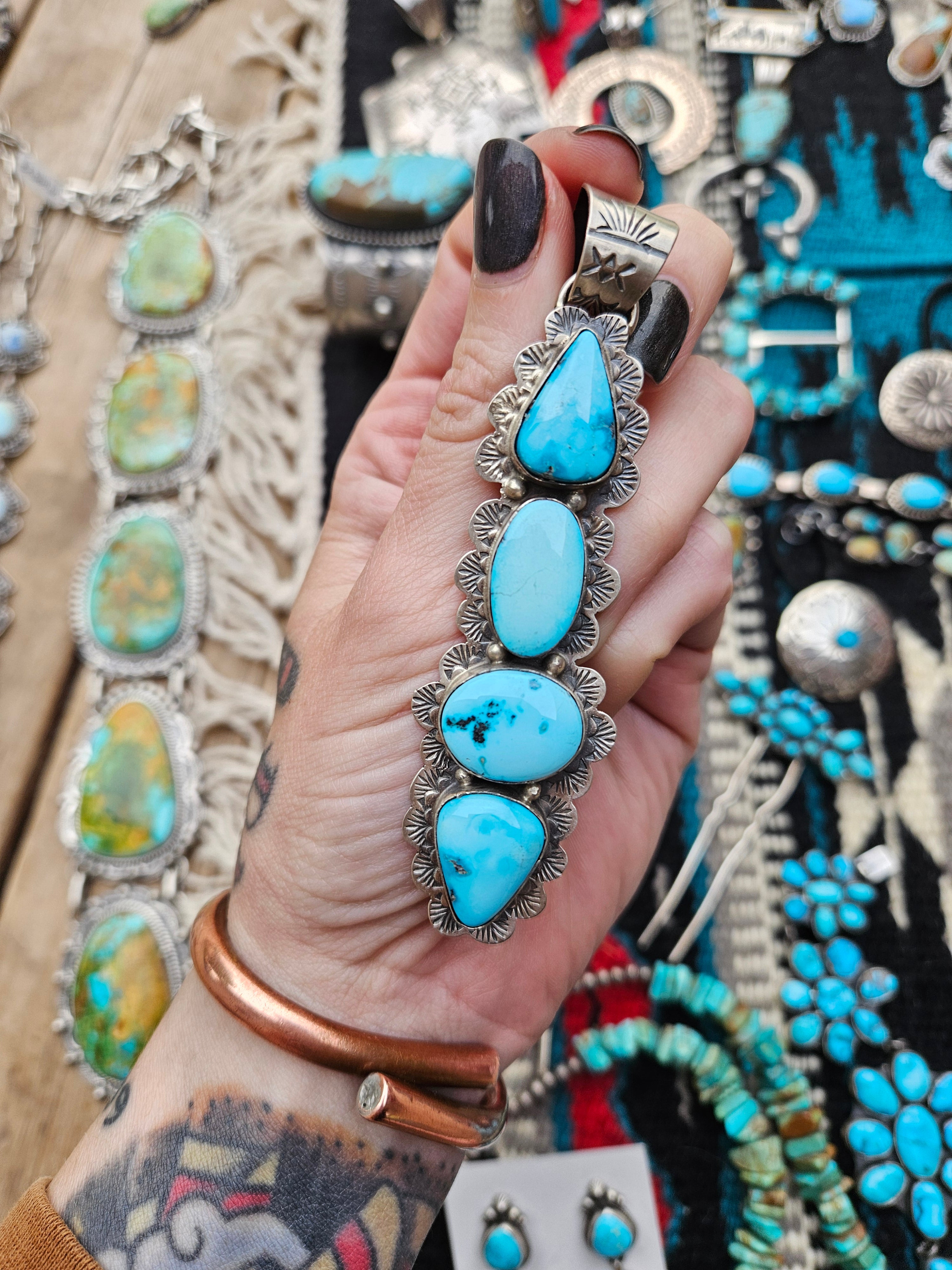 Turquoise Totem Pendant SALE