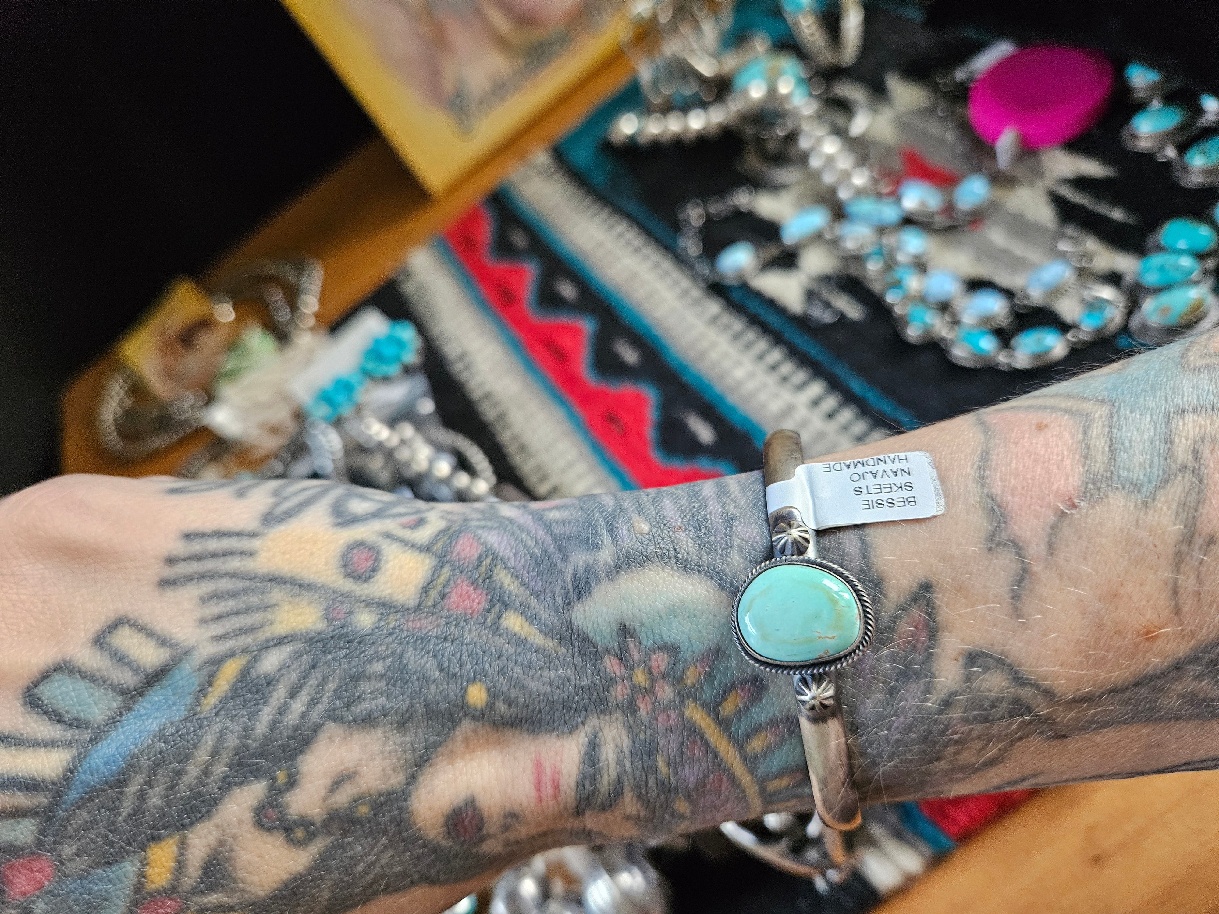 Bessie Skeets Navajo Palomino Cuff
