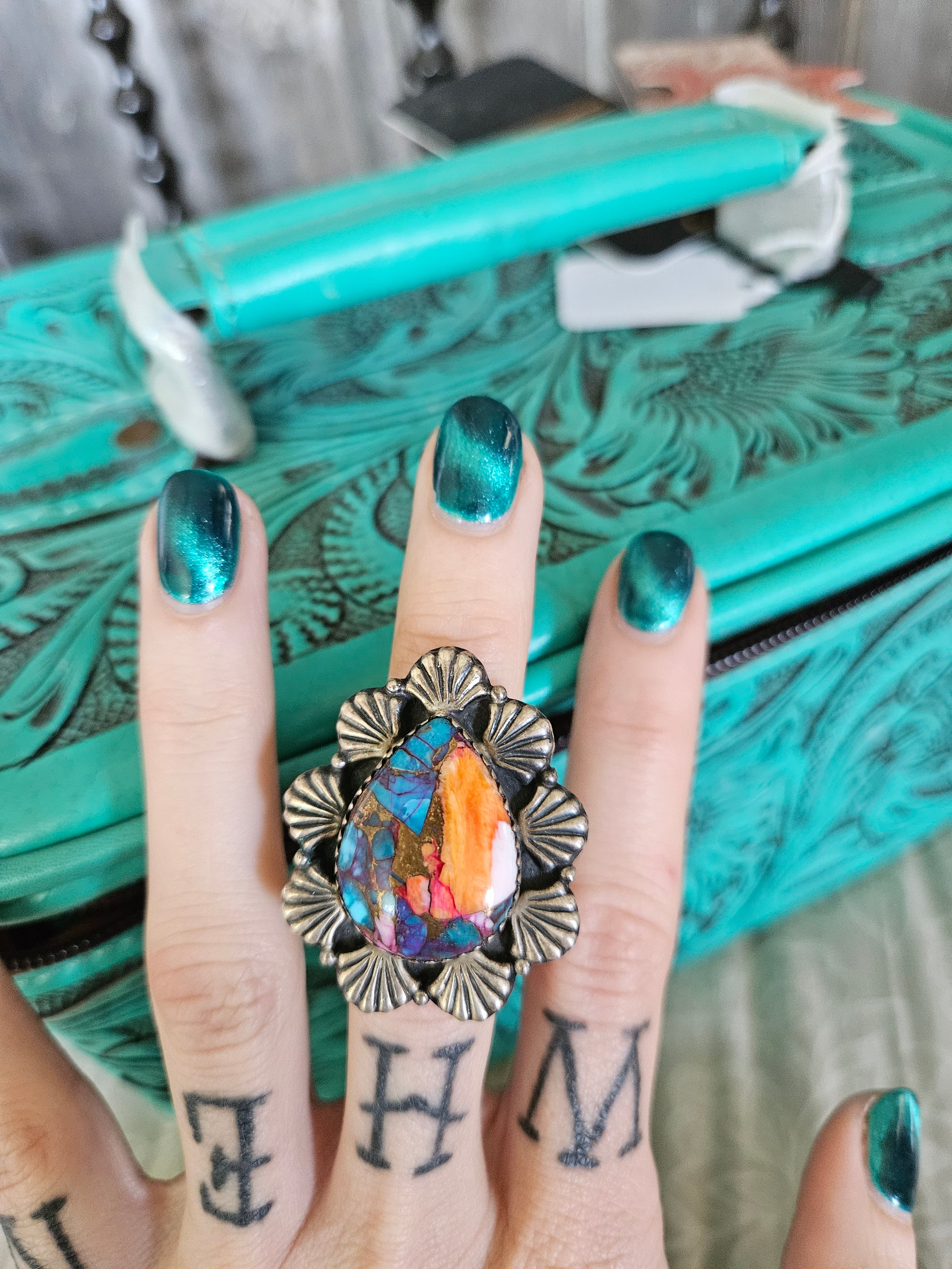 Pink Dahlia Ring